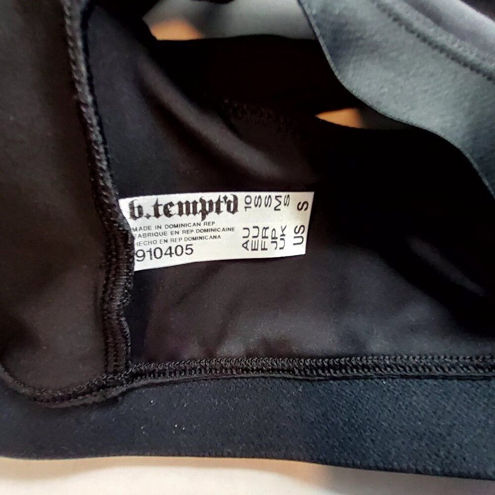 B.TemptD Sport Black Racerback Sports Bra Size Small  Nylon/Spandex Blend - Picture 6 of 9